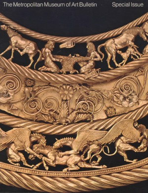 From the Lands of the Scythians. Ancient Treasures from the Museums of the U.S.S.R., 3000&nbsp;B.C. � 100&nbsp;B.C. N.Y.: Metropolitan Museum of Art; The Los Angeles County Museum of Art. 1975. (Metropolitan Museum of Art Bulletin. V. 32. No. 5 n.s.)