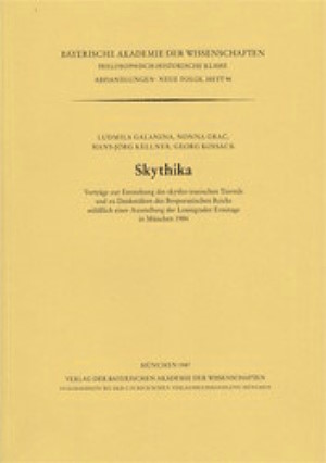 Skythika. Vorträge zur Entstehung des skytho-iranischen Tierstils und zu Denkmälern des Bosporanischen Reichs anlässlich einer Ausstellung der Leningrader Ermitage in München 1984. München: Verlag der Bayerischen Akademie der Wissenschaften, In Kommission bei C.H. Beck. 1987.