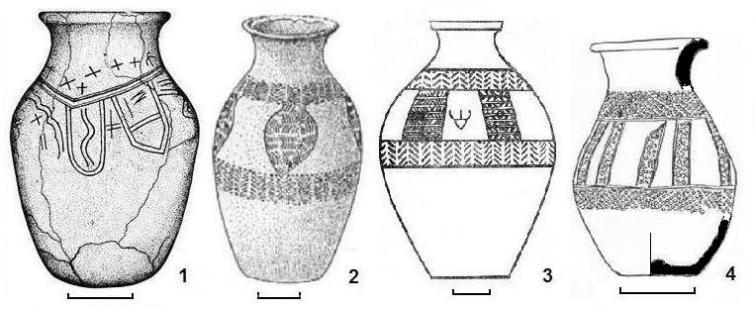 Вазы с декором IV группы (с. 152).