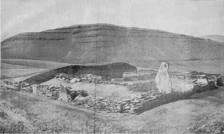 Тагарский курган тесинского этапа Барсучиха I. Раскопки М.Н. Пшеницыной (1967 г.).